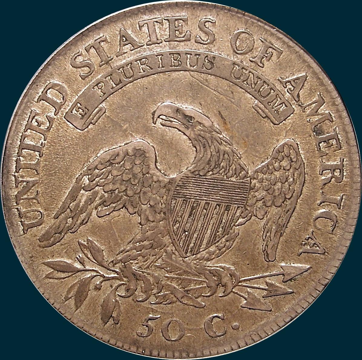 1811 O-103, Large 8, Capped bust half dollar