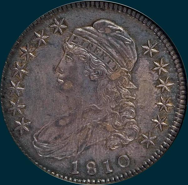 1810 O-102, capped Bust, Half Dollar