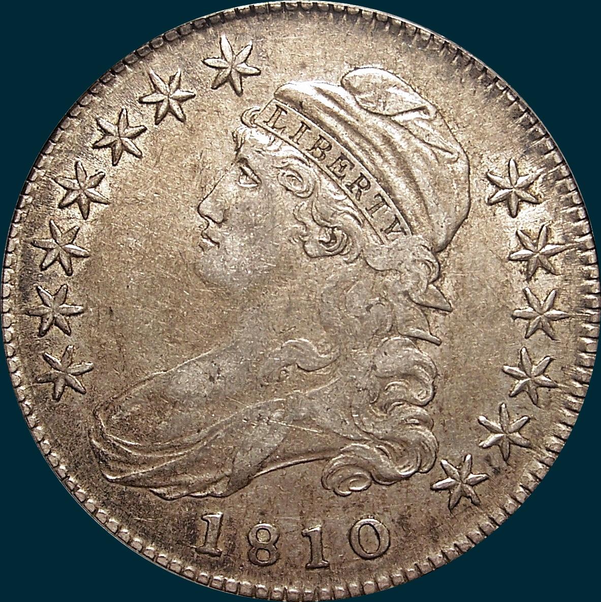 1810,O-102a, Capped Bust, Half Dollar