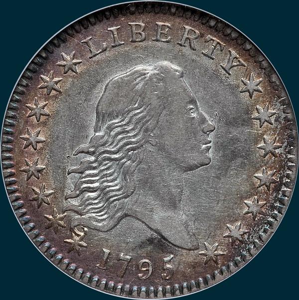 1795, O-105a,  Flowing Hair, Half Dollar