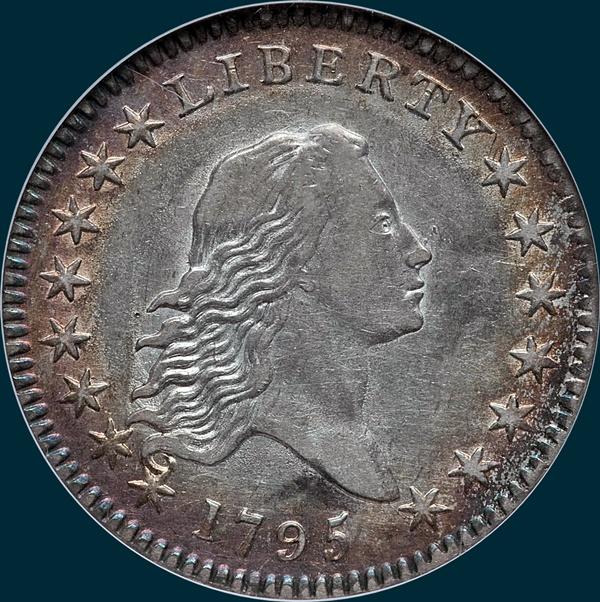 1795, O-105a, Flowing Hair, Half Dollar