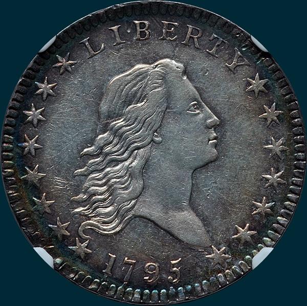 1795, O-111, Flowing Hair, Half Dollar