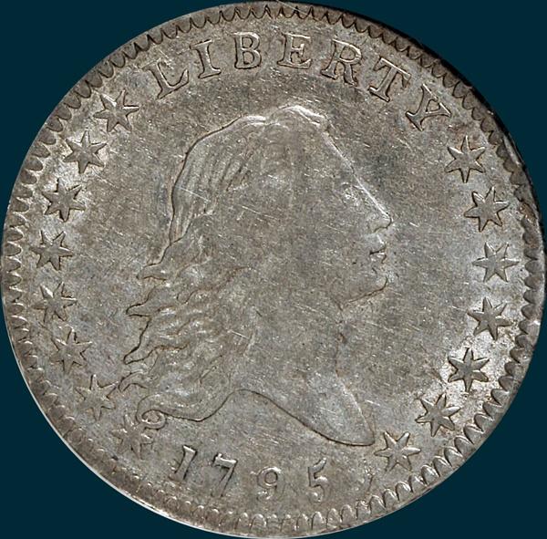 1795, O-113 Edge, Flowing Hair, Half Dollar