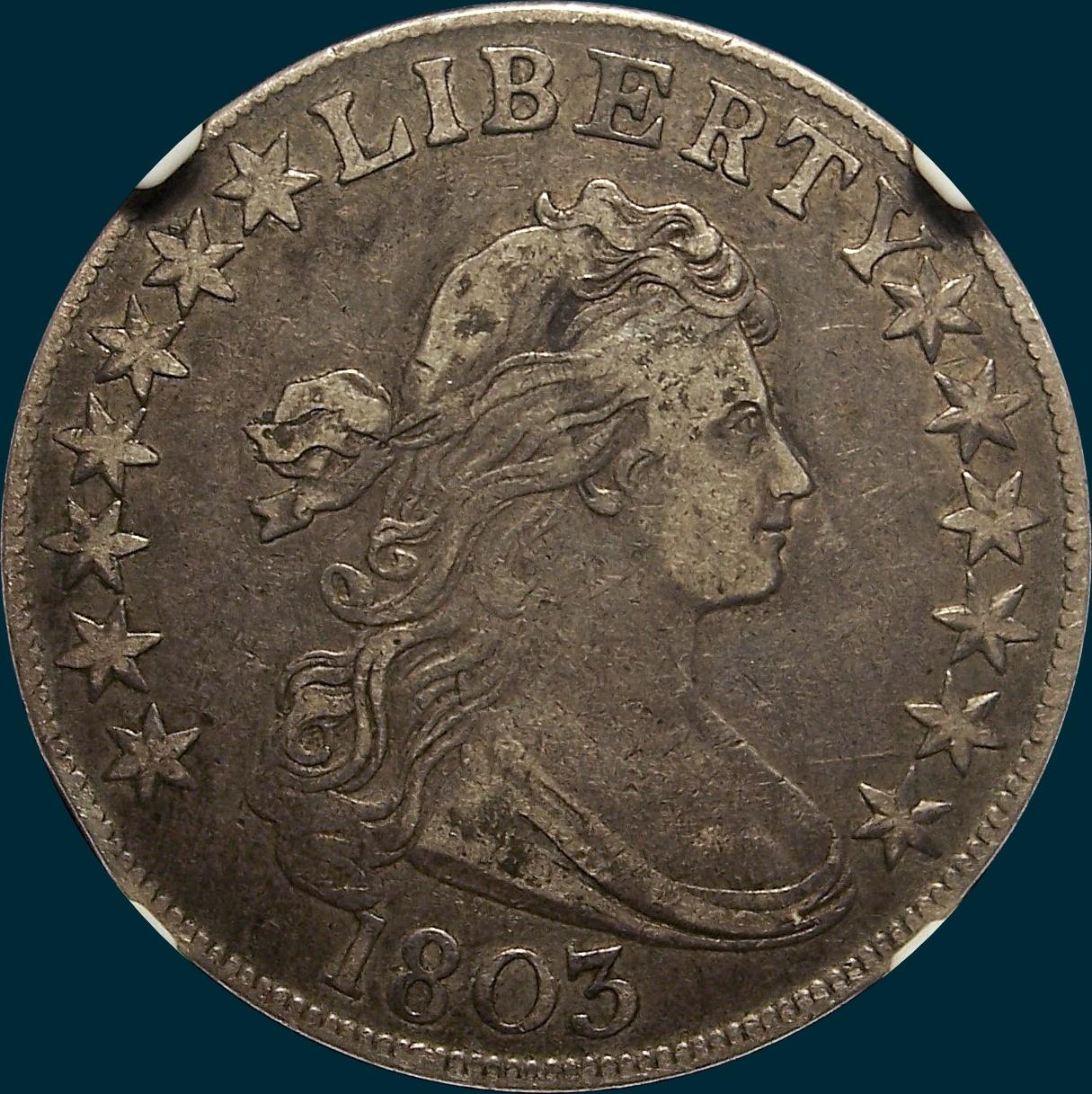 1803, O-102a, Draped Bust, Half Dollar
