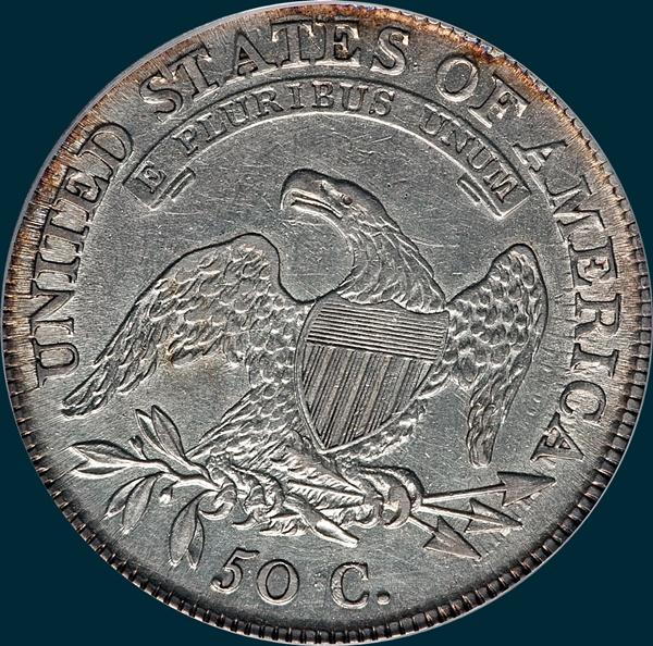 1809, O-108, IIII Edge, Capped Bust, Half Dollar