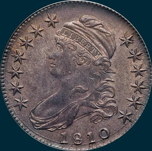 1810 o-103, capped bust, half dollar