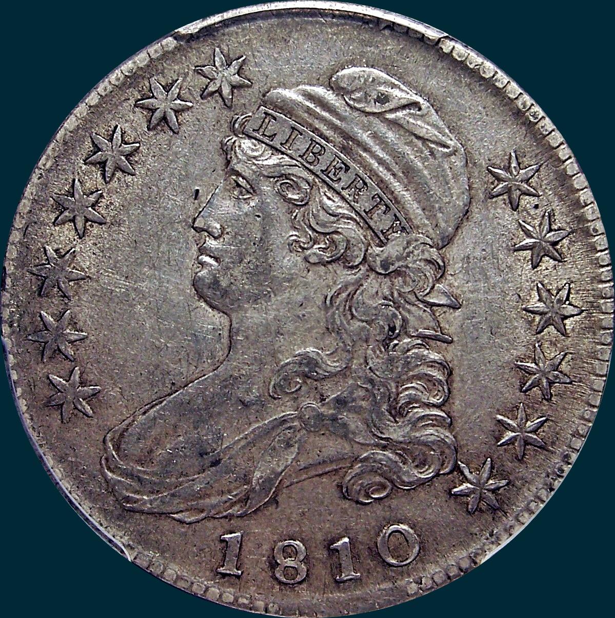 1810, O-105, Capped Bust, Half Dollar, Guido