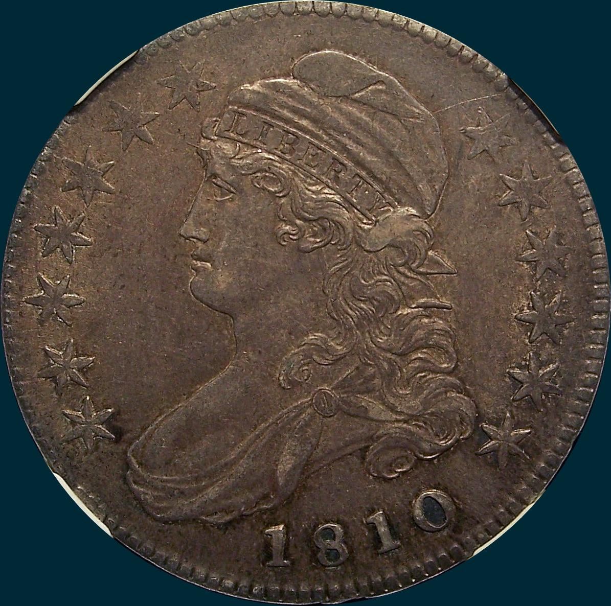 1810 o-109, capped bust, half dollar