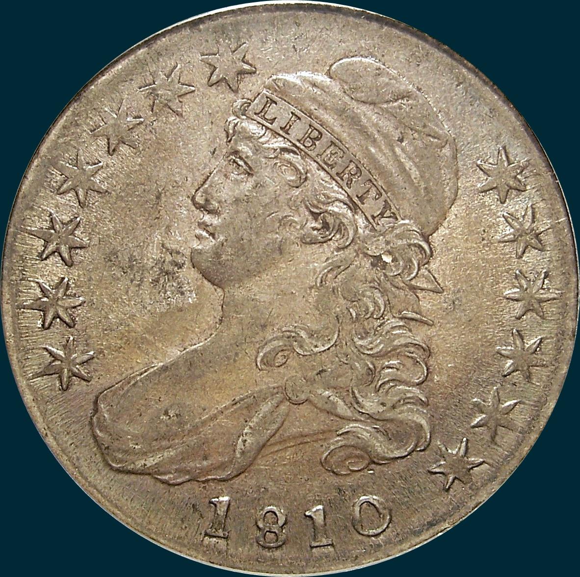 1810, O-110, Capped Bust, Half Dollar