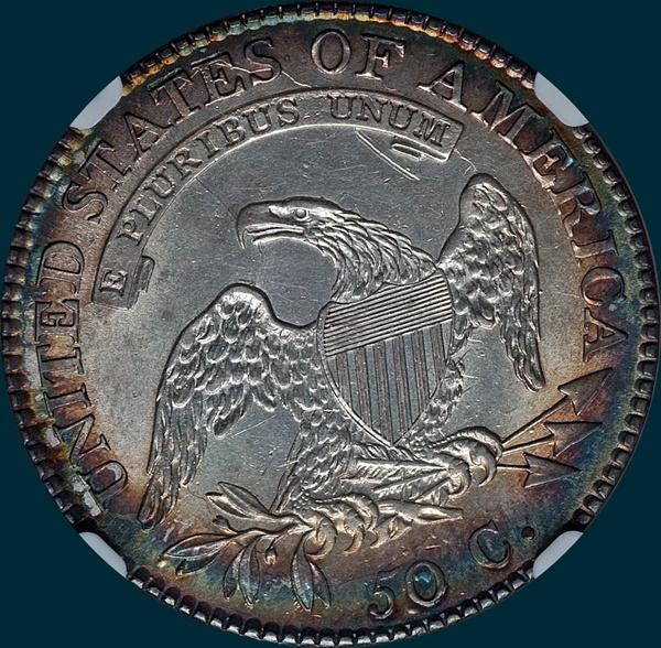 1817, O-101, 7 over 3, Capped Bust, Half Dollar