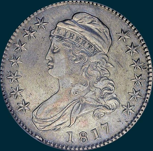 1817, O-104, Capped Bust, Half Dollar