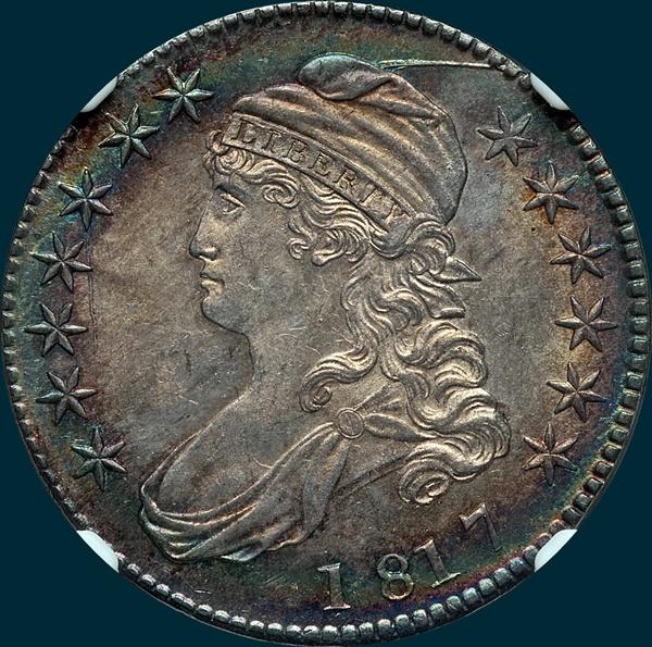 1817, O-106, Capped Bust, Half Dollar