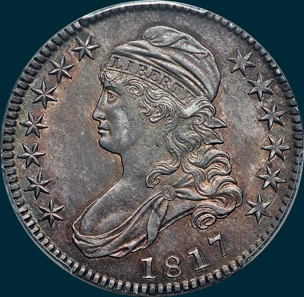 1817 o-112, capped bust half dollar