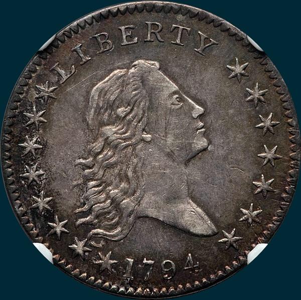 1794, O-106, Flowing Hair, Half Dollar