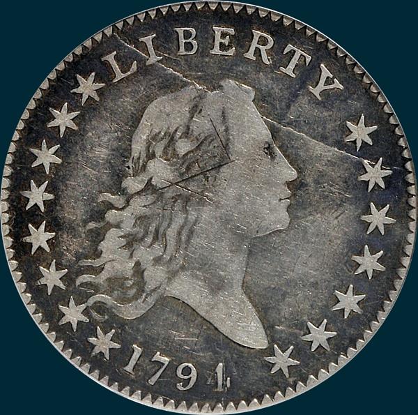 1794, O-106a, Flowing Hair, Half Dollar