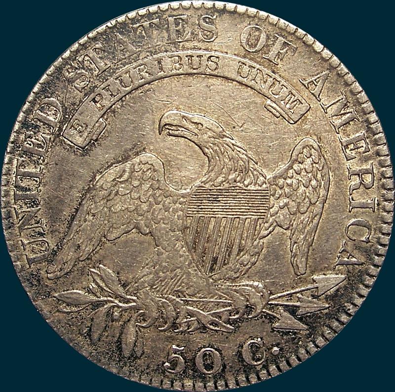 1819, O-115, Capped Bust, Half Dollar