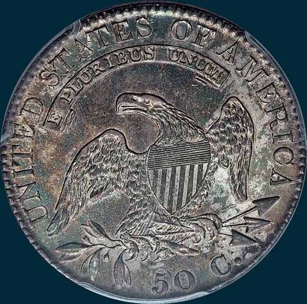 1821, O-103a, Capped Bust, Half Dollar