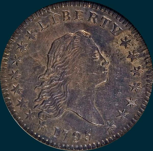 1795, O-104,  Flowing Hair, Half Dollar