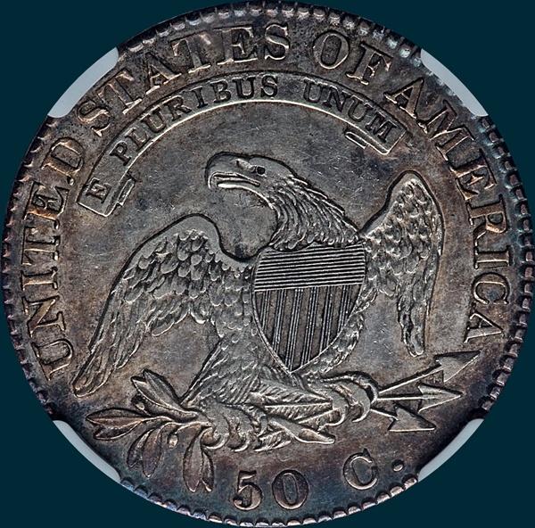 1822, O-108, Capped Bust, Half Dollar