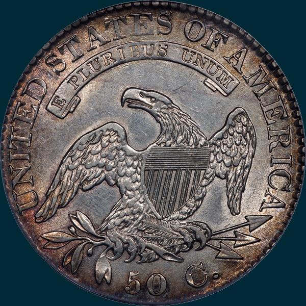 1824/1, O-101a, Capped Bust, Half Dollar