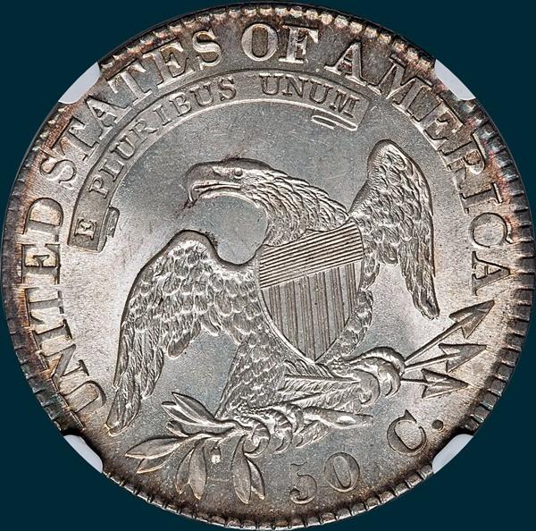 1824, O-108a, Capped Bust, Half Dollar