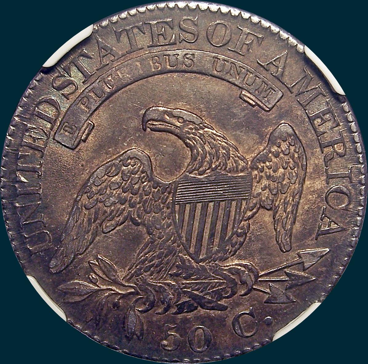 1824, O-115, Capped Bust, Half Dollar