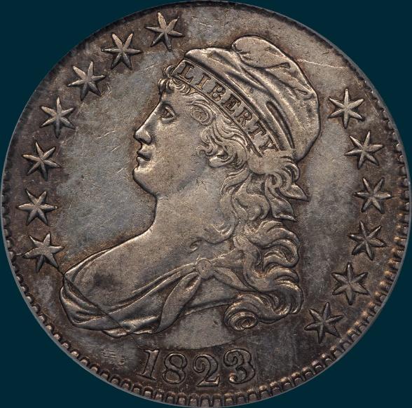 1823 O-109, Capped bust, half dollar