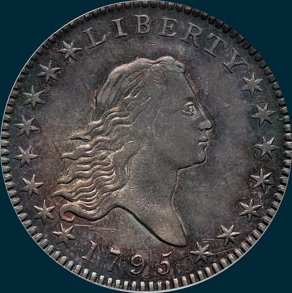 1795, O-109, Flowing Hair, Half Dollar