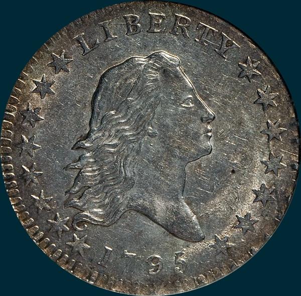 1795, O-107, Flowing Hair, Half Dollar