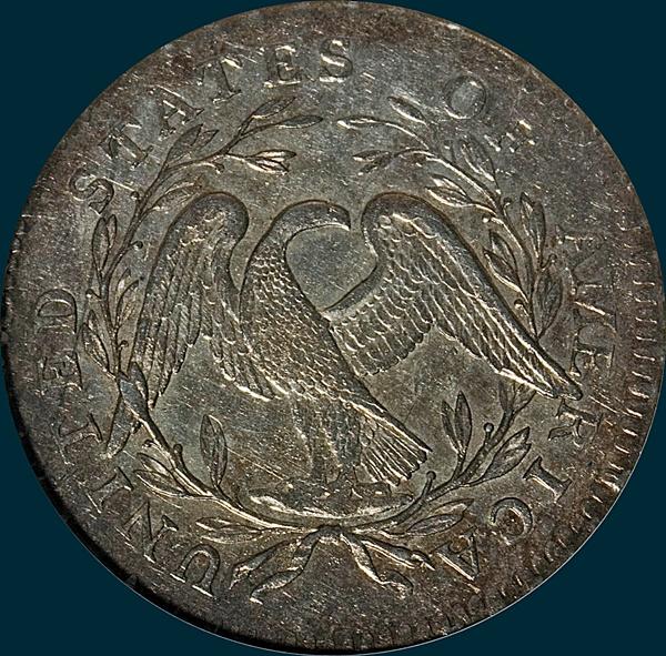 1795, O-107,  Flowing Hair, Half Dollar