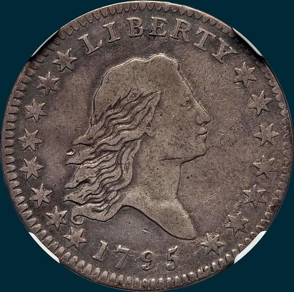 1795, O-107a,  Flowing Hair, Half Dollar