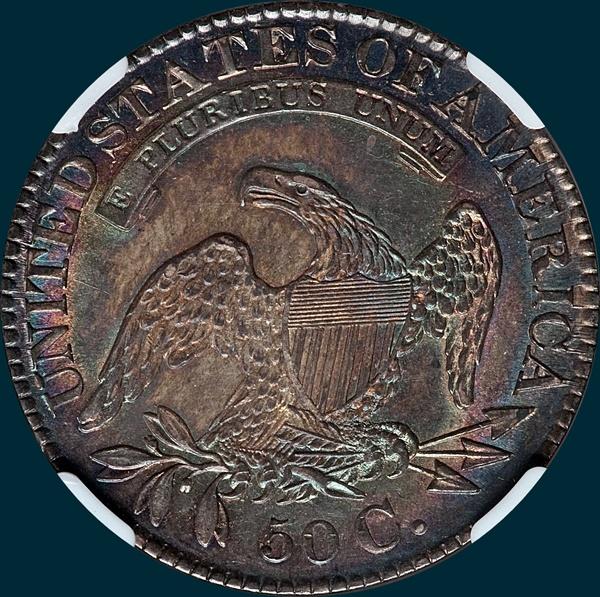 1828, O-121a, Square Base 2, Small 8's, Large Letters, Capped Bust, Half Dollar