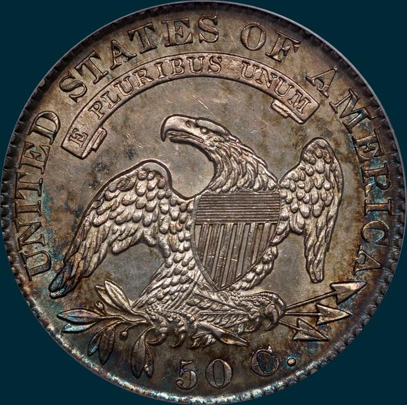 1829, O-111a, Capped Bust, Half Dollar