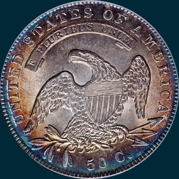 1836, O-104 Capped Bust, Half Dollar