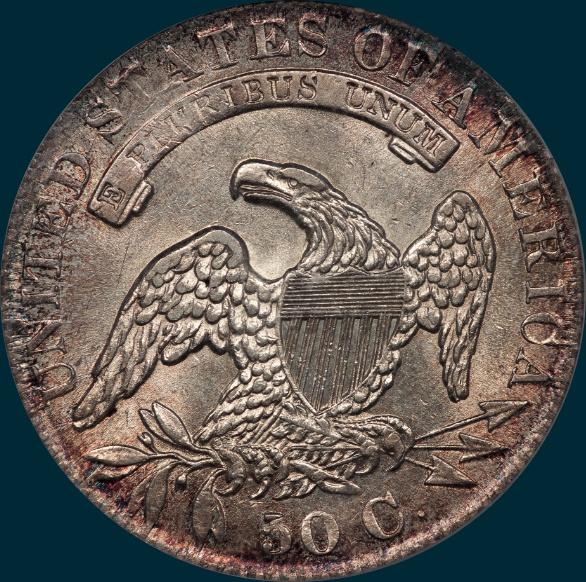 1831, O-105, Capped Bust, Half Dollar