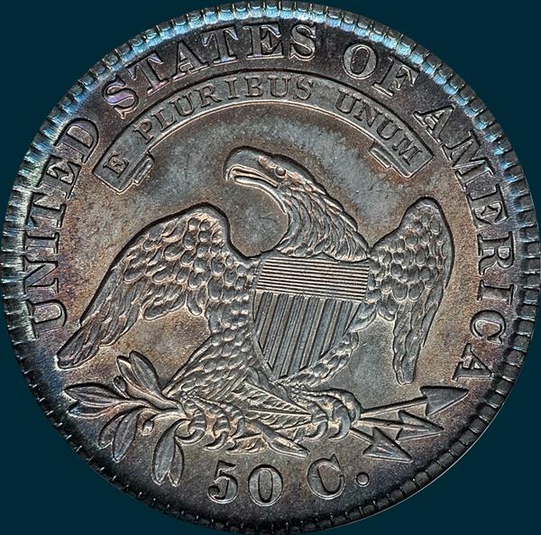 1830, O-107, Small 0, Capped Bust, Half Dollar