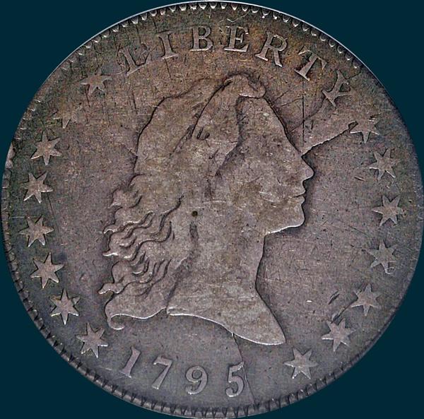 1795, O-127a,  Flowing Hair, Half Dollar