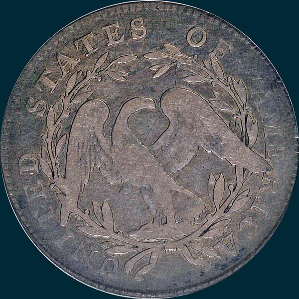 1795, O-127a,  Flowing Hair, Half Dollar