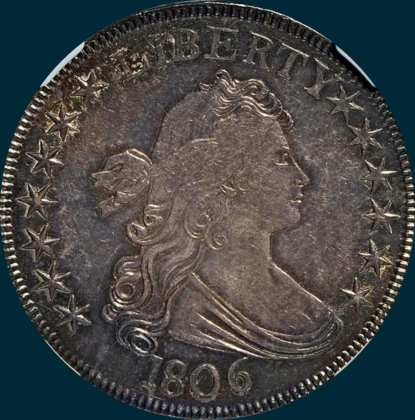 1806, O-118, Draped Bust, Half Dollar