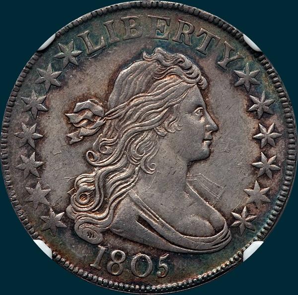 1805, O-111, R2, Draped Bust, Half Dollar