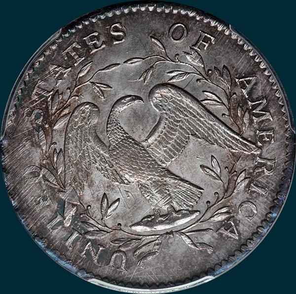 1795, O-129 Edge, Flowing Hair, Half Dollar