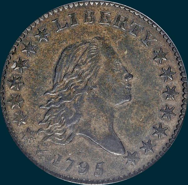 1795, O-129a, Flowing Hair, Half Dollar