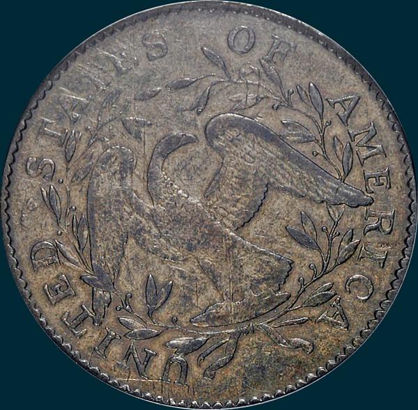 1795, O-129a, Flowing Hair, Half Dollar