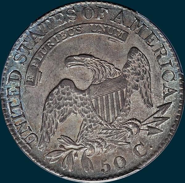 1826, O-106a, Capped Bust Half Dollar