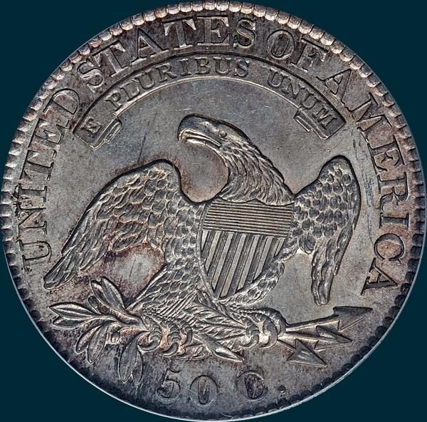 1826, O-108, Capped Bust, Half Dollar