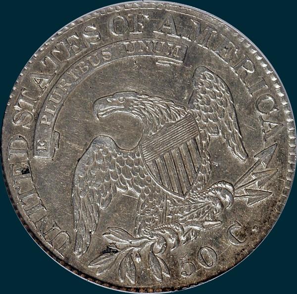 1826, O-116, Capped Bust Half Dollar