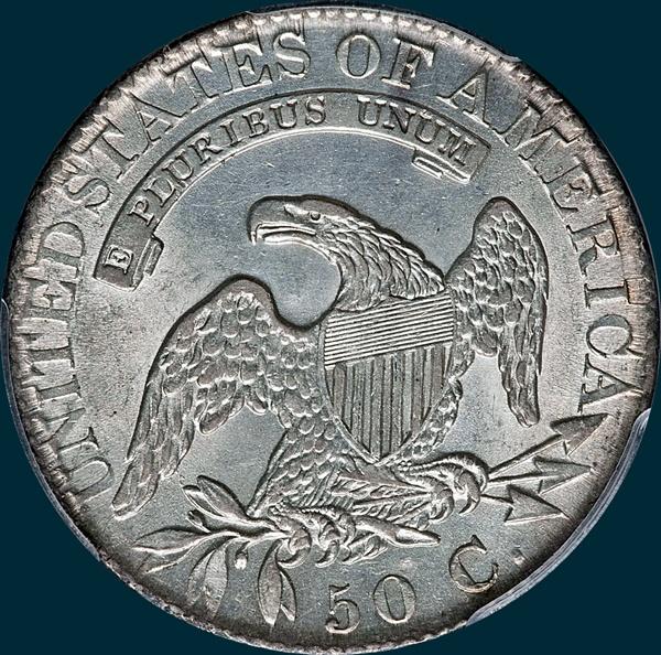 1826, O-117a, Capped Bust Half Dollar