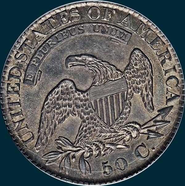 1826, O-120a, Capped Bust Half Dollar