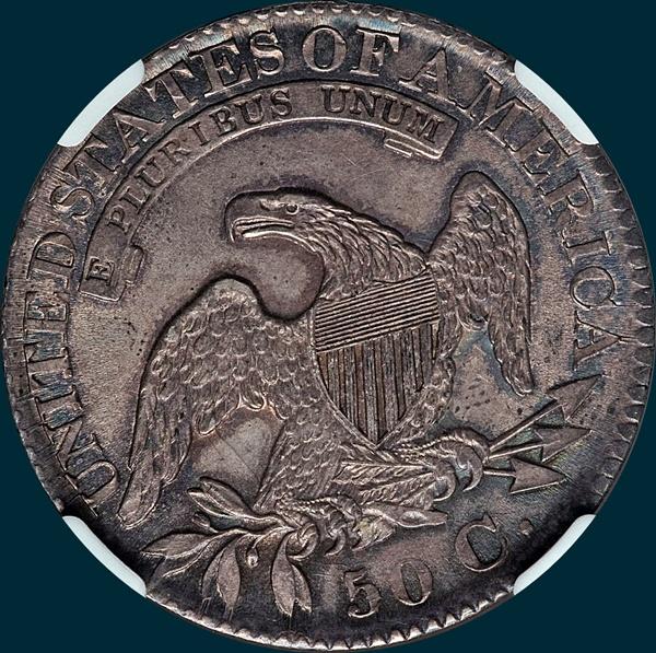 1827/6 O-103, Capped bust half dollar