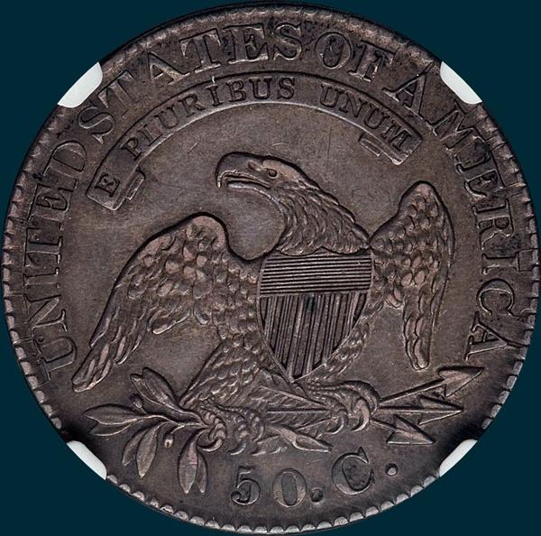 1827, O-108, capped bust, half dollar